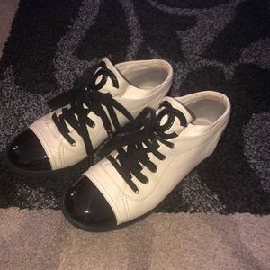 Chanel laced up boots